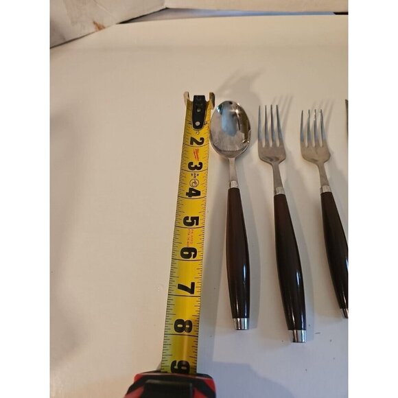 FIESTA FIESTAWARE Brown Rainbow Flatware Silverware Dinner 4 Piece LOT SET - Picture 2 of 4